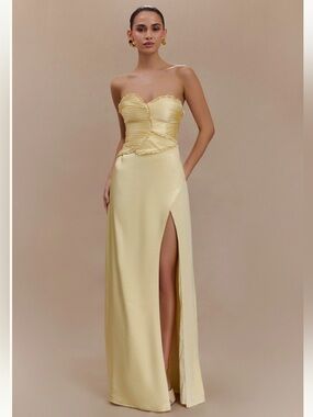 Meshki Larissa Satin Maxi Dress